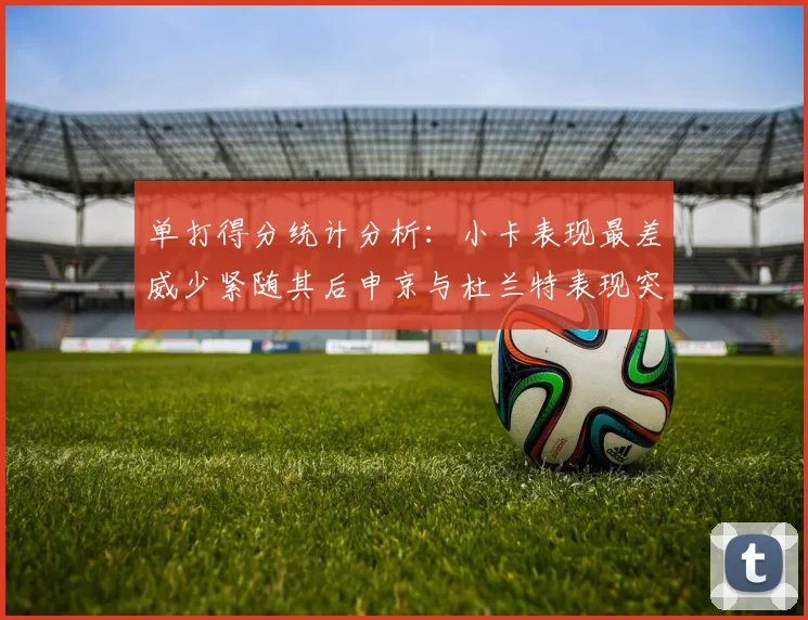 单打得分统计分析：小卡表现最差威少紧随其后申京与杜兰特表现突出